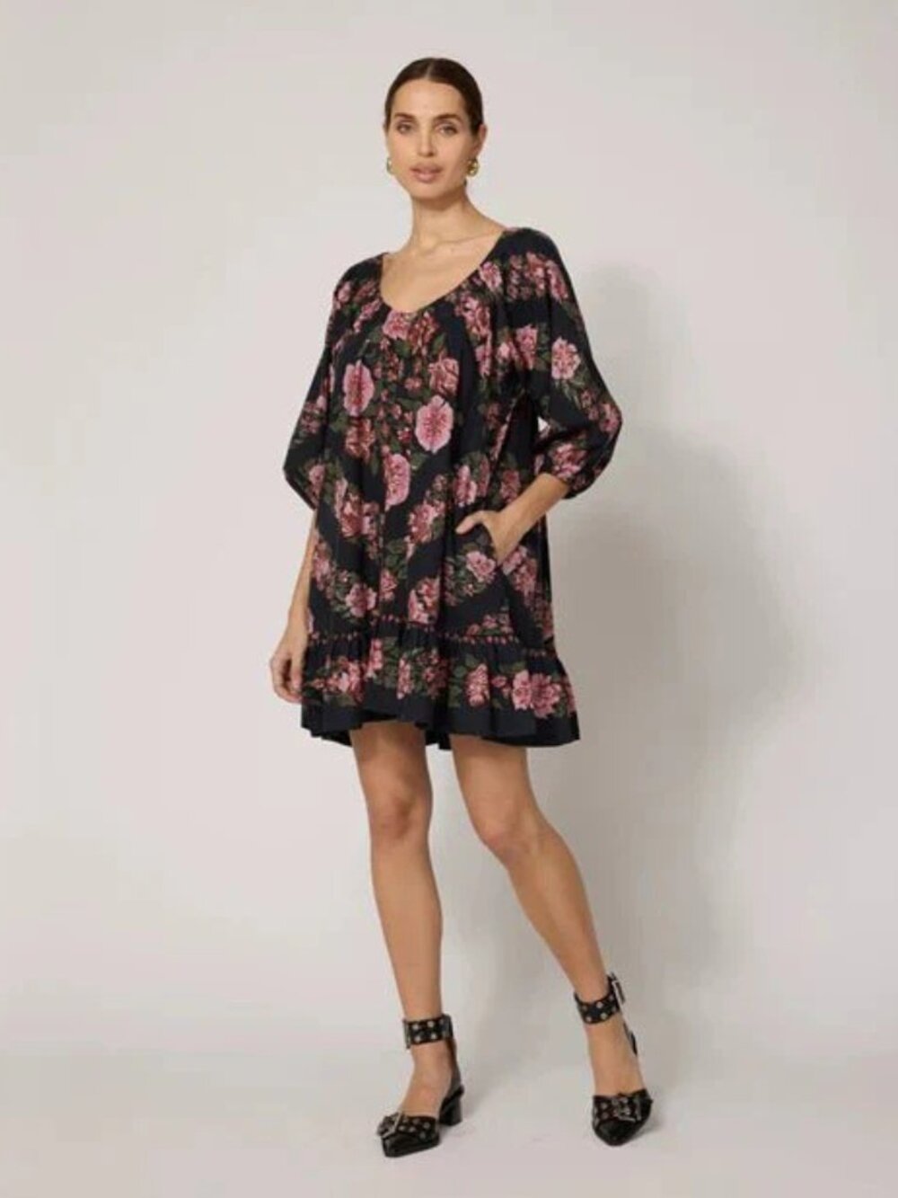 NWT Cleobella Haley Mini Dress in Juliet Floral, Size Medium ($258)